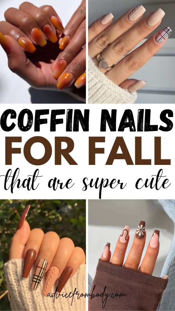 coffin nails for fall that are super cute