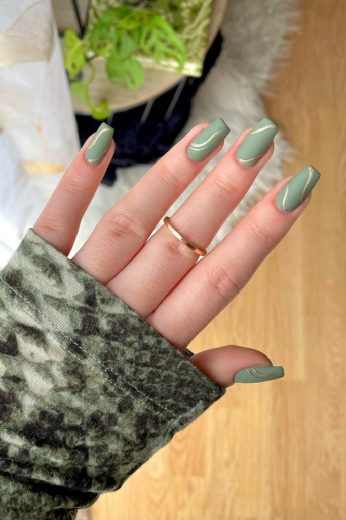 square fall nail ideas