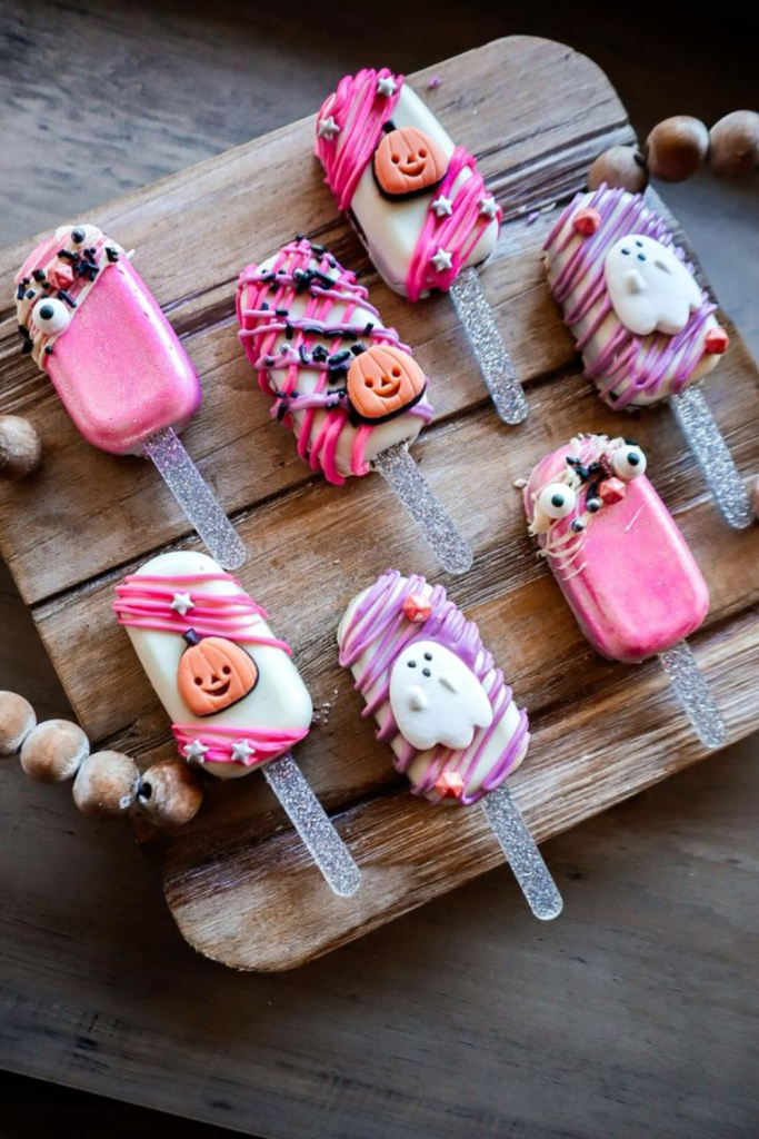 girly halloween cookies	
