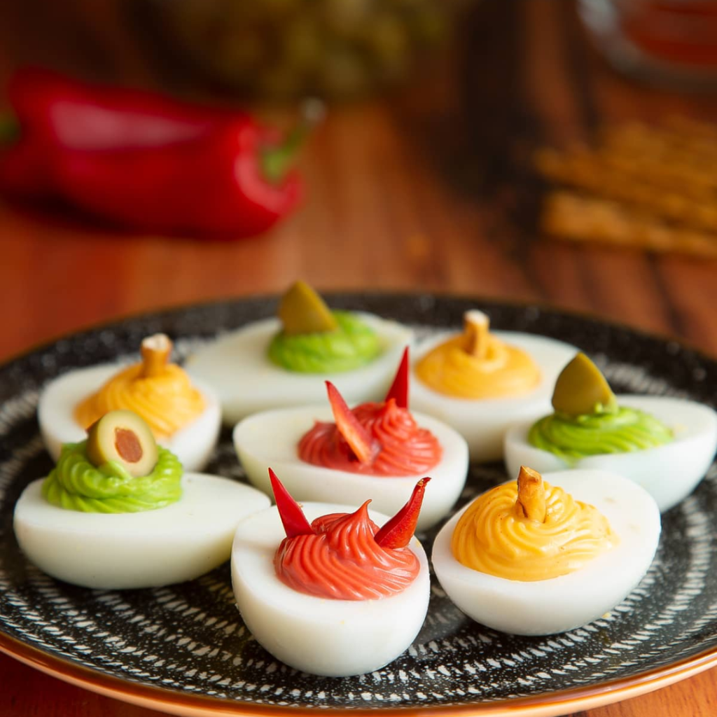 Halloween Deviled Eggs
