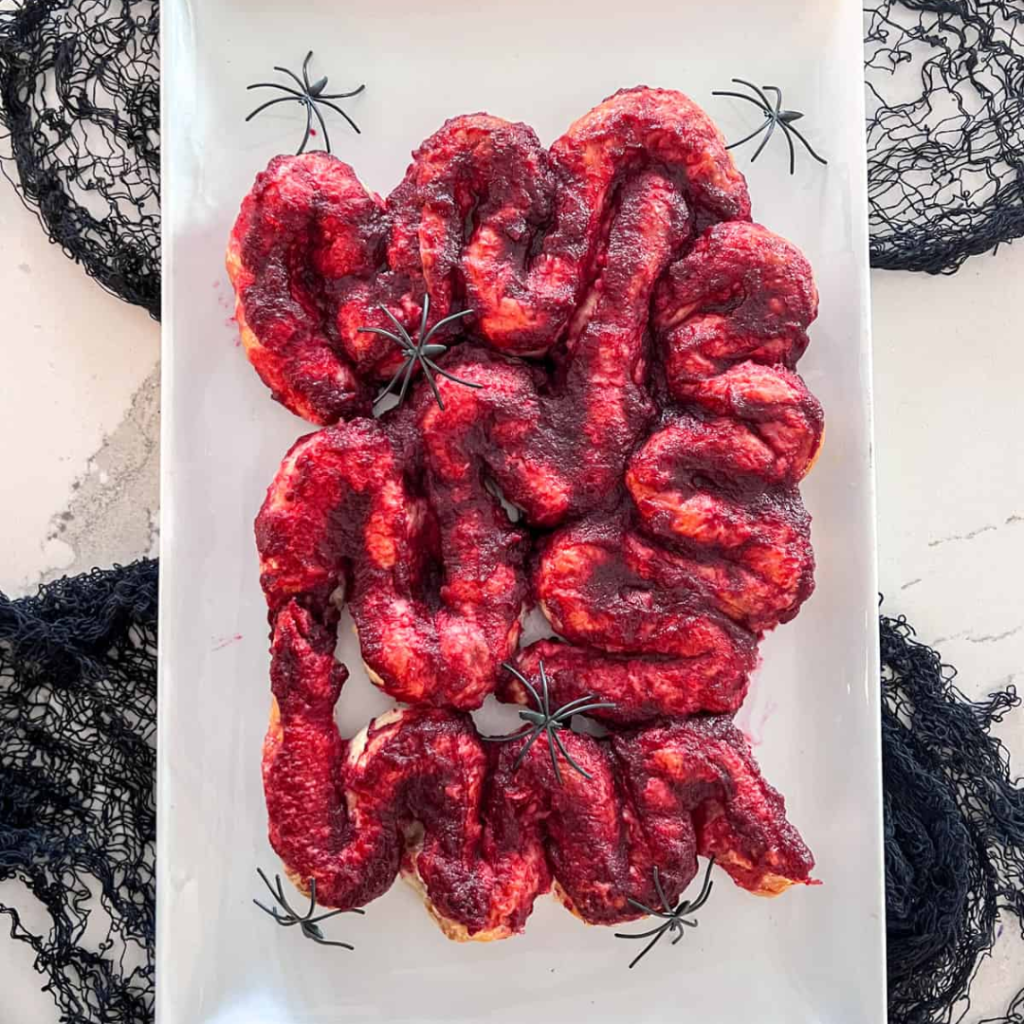 Creepy Intestines Halloween Appetizer
