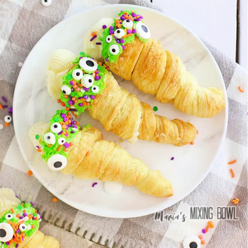 cream filled Halloween horns
