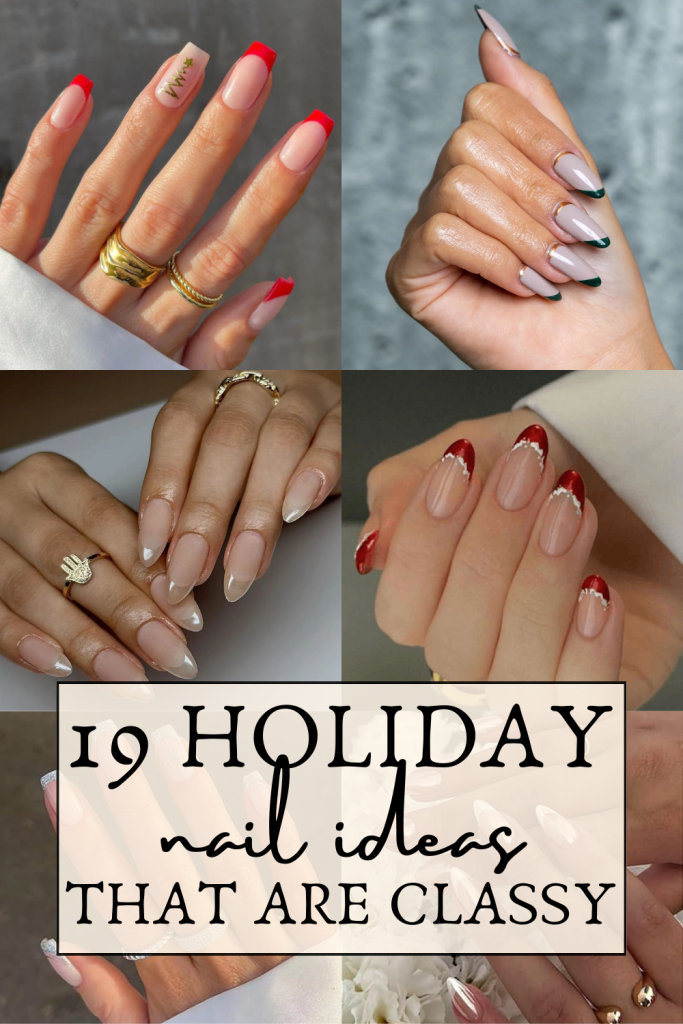19 Holiday nail ideas that are classy