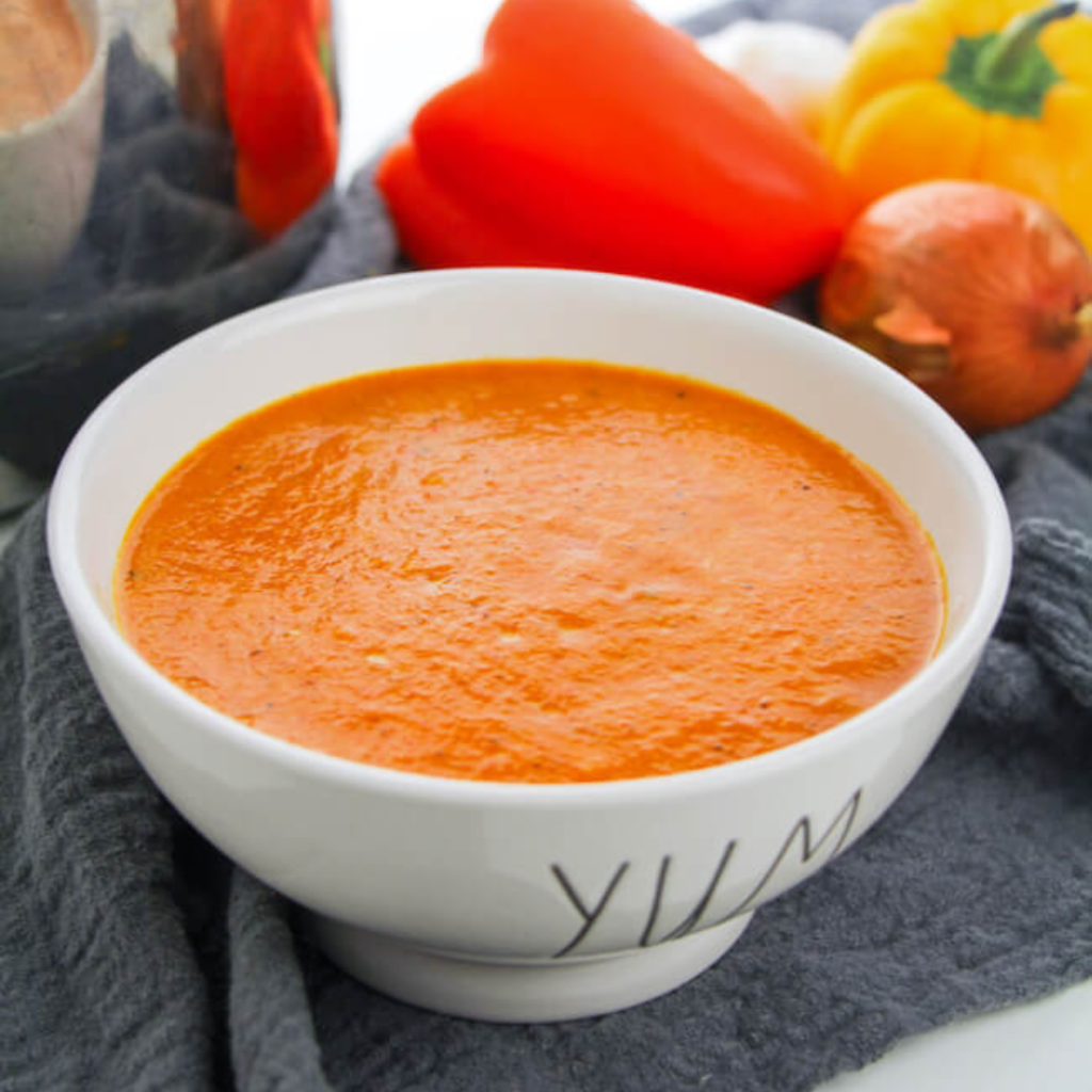 Keto Red Pepper Soup
