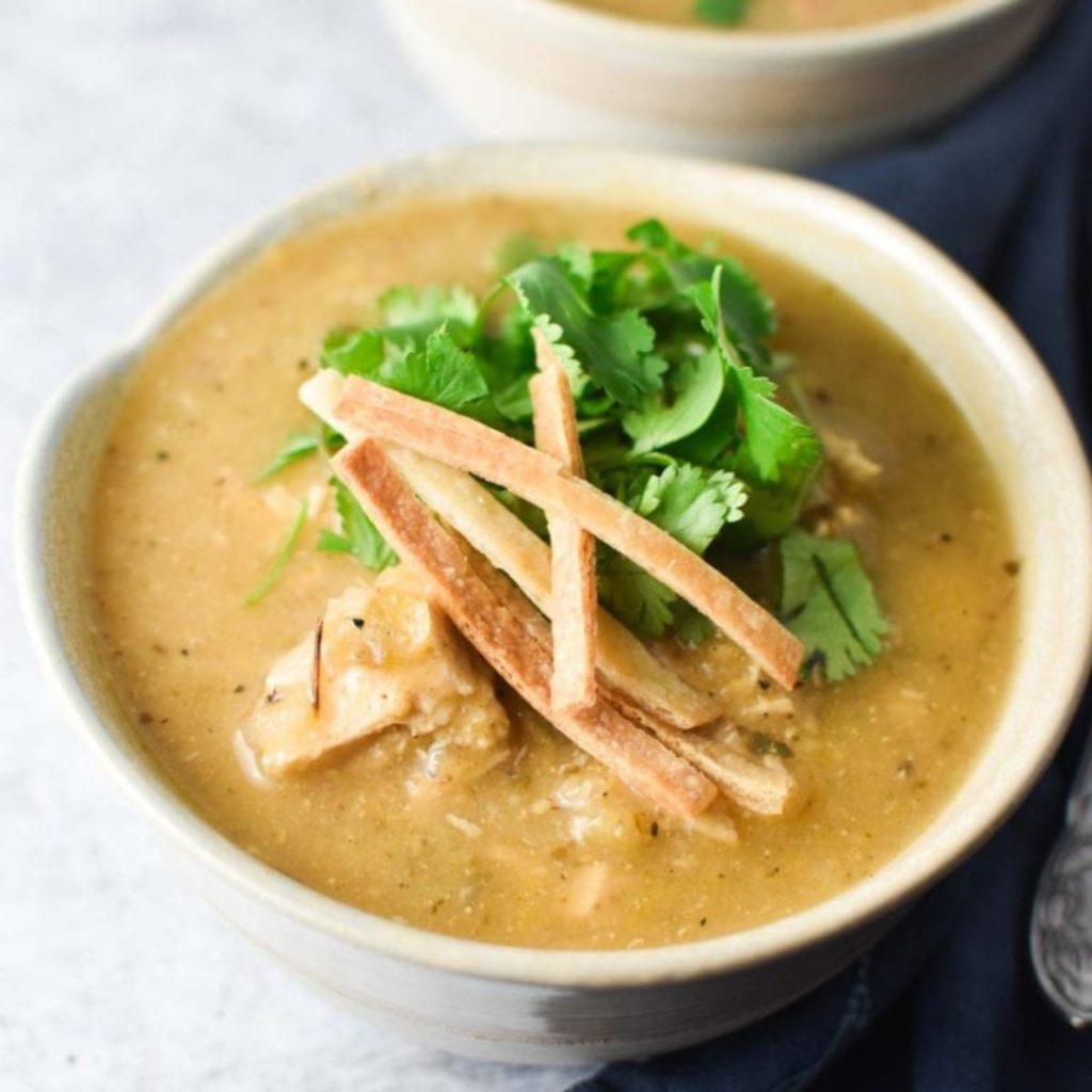 Green Enchilada Chicken Soup

