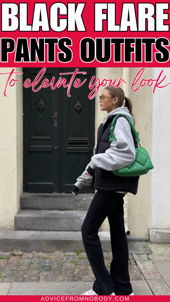 black flare pants outfits to elevate your look