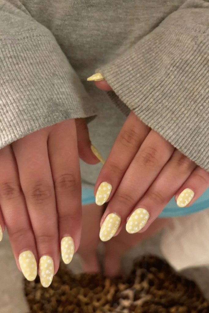 butter yellow nails