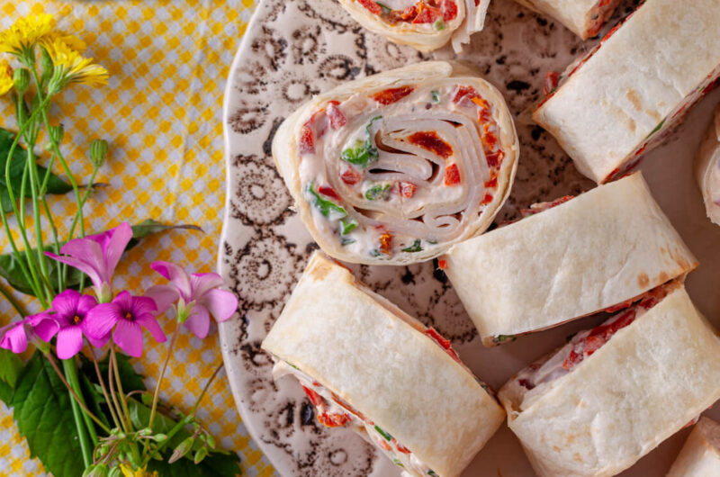 Turkey and Sun-Dried Tomato Pinwheels
