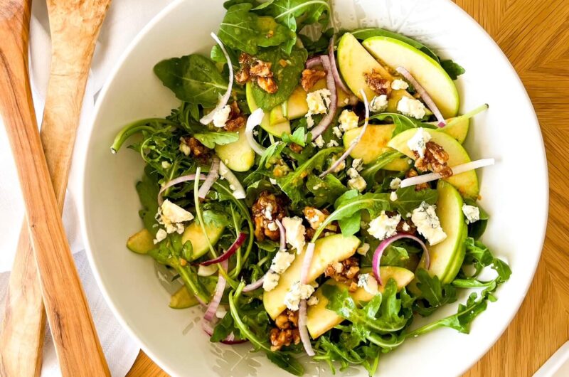 Apple Walnut Salad with White Balsamic Vinaigrette