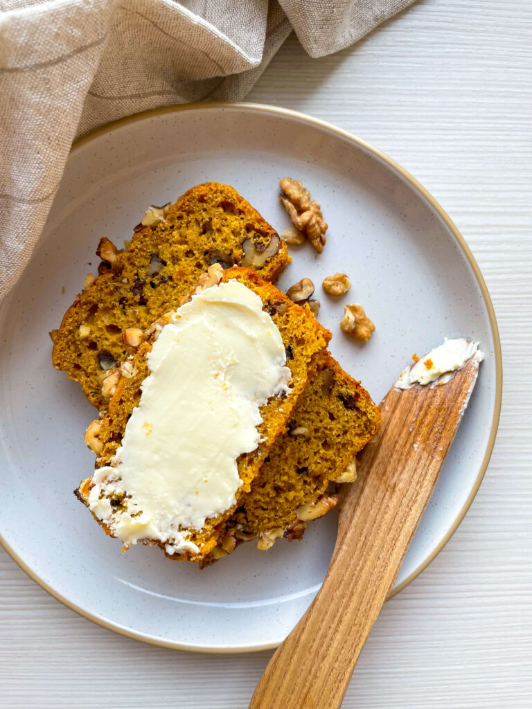 Coffee Walnut Pumpkin Bread