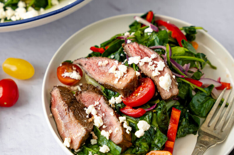 Grilled Balsamic Marinated Steak Salad