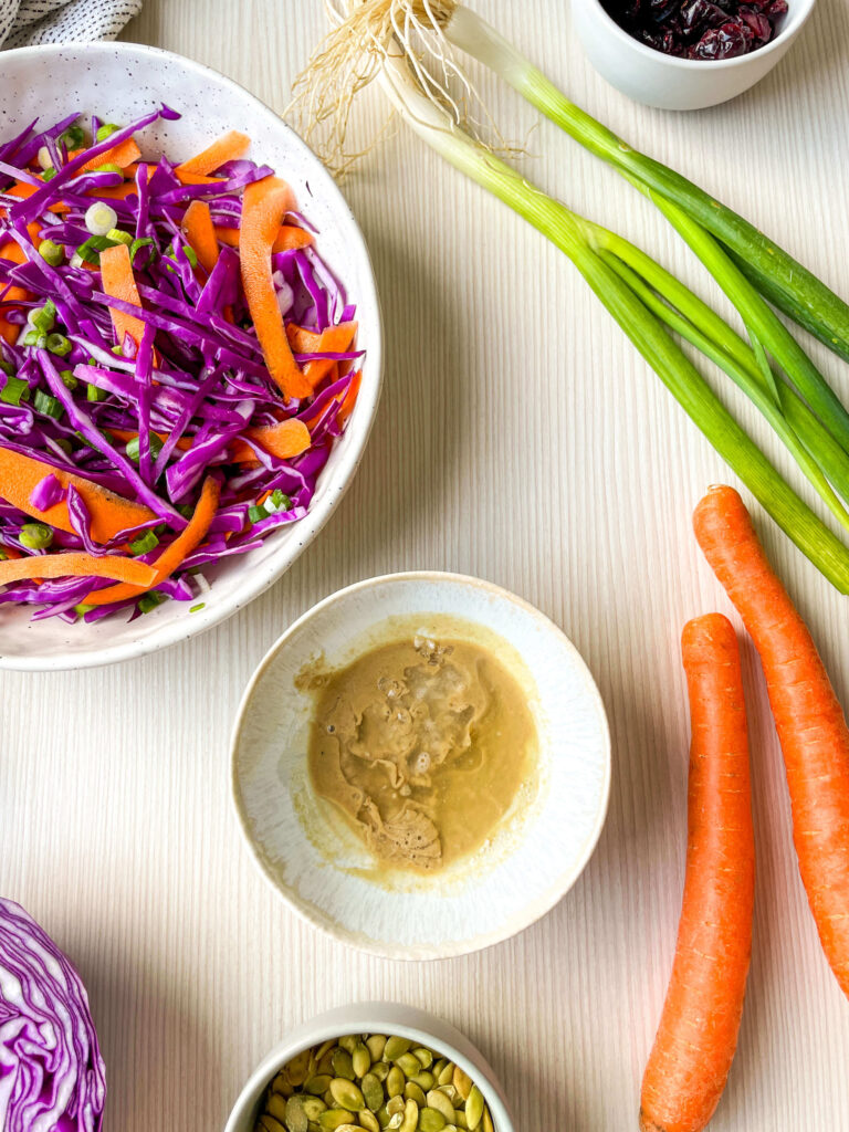 Red Cabbage Carrot Salad (coleslaw)
