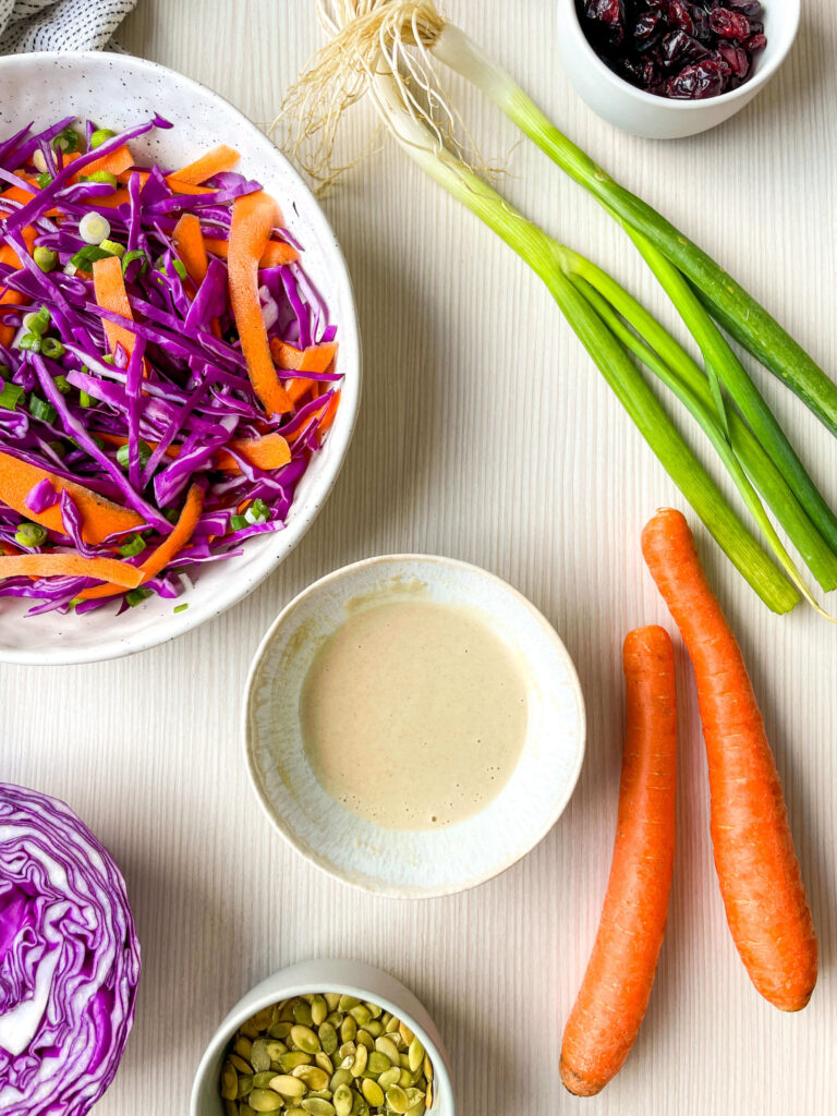 Red Cabbage Carrot Salad (coleslaw)