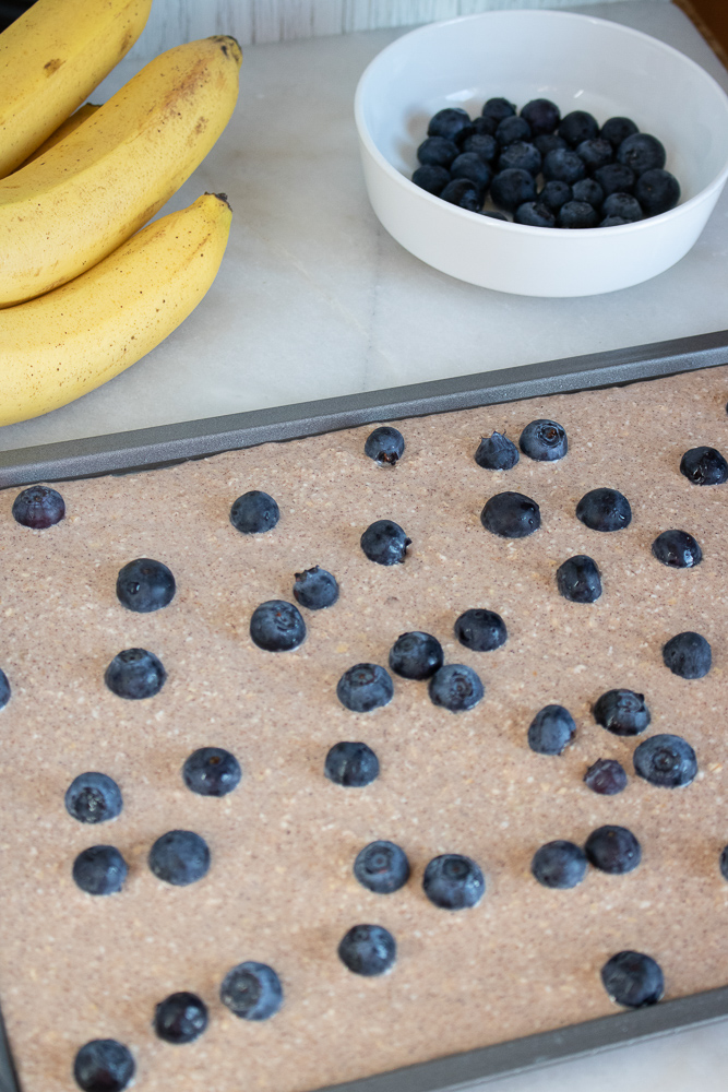 sheet pan blueberry pancakes
