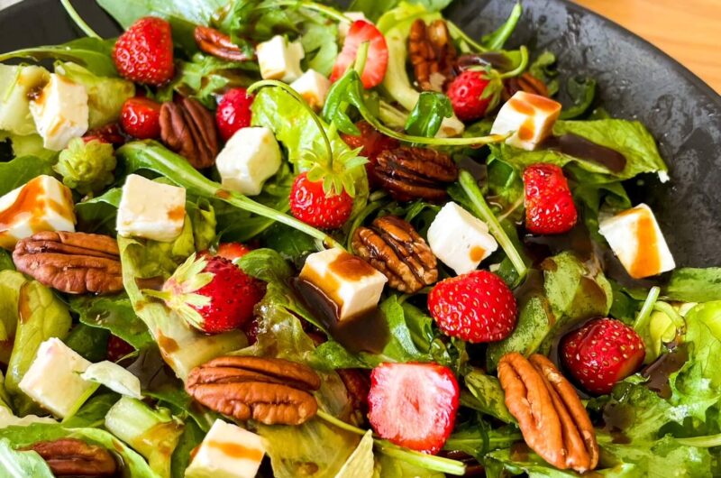 Strawberry Feta Salad with Balsamic Glaze