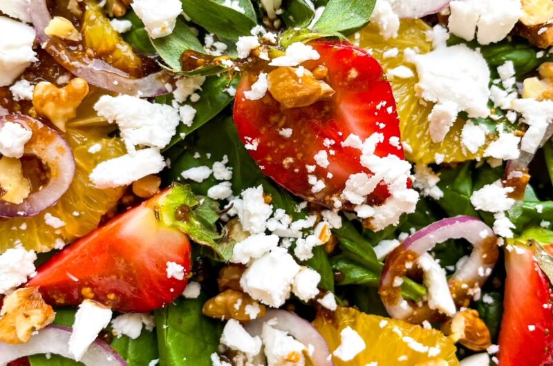 Refreshing Strawberry Spinach Salad Recipe