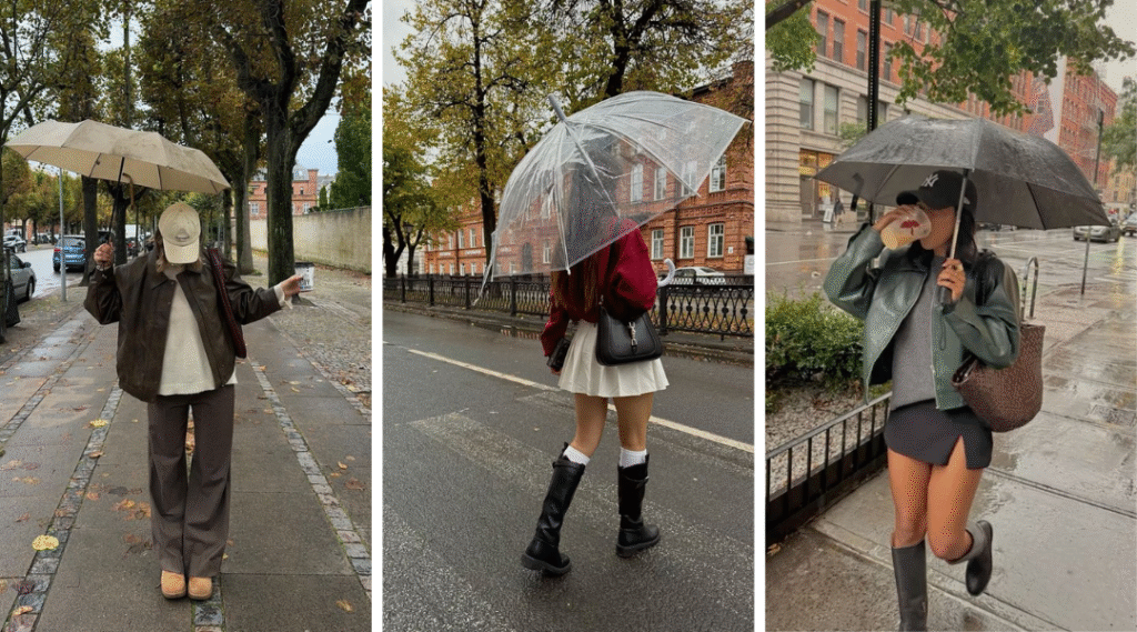 rainy weather outfits