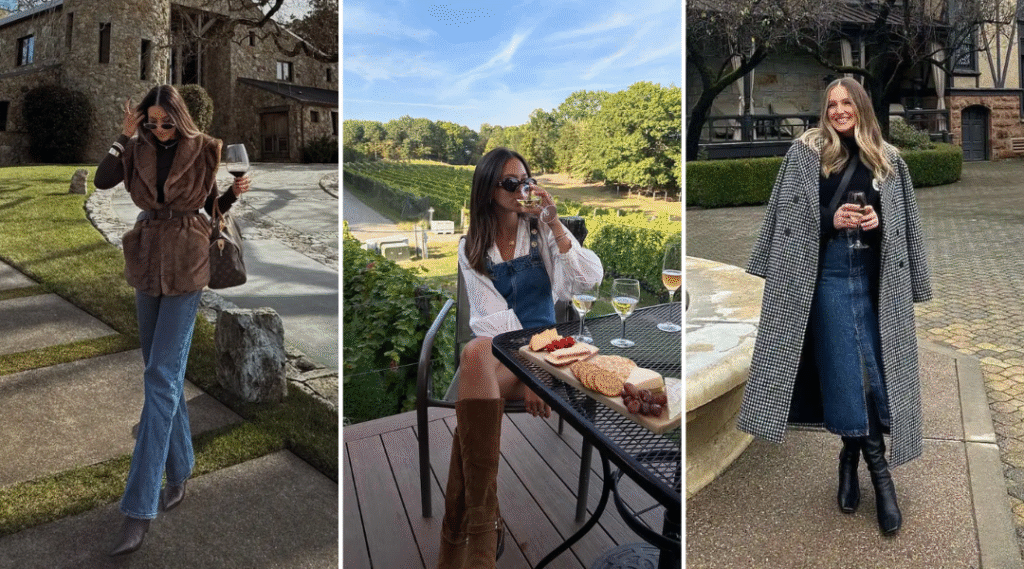fall winery outfits